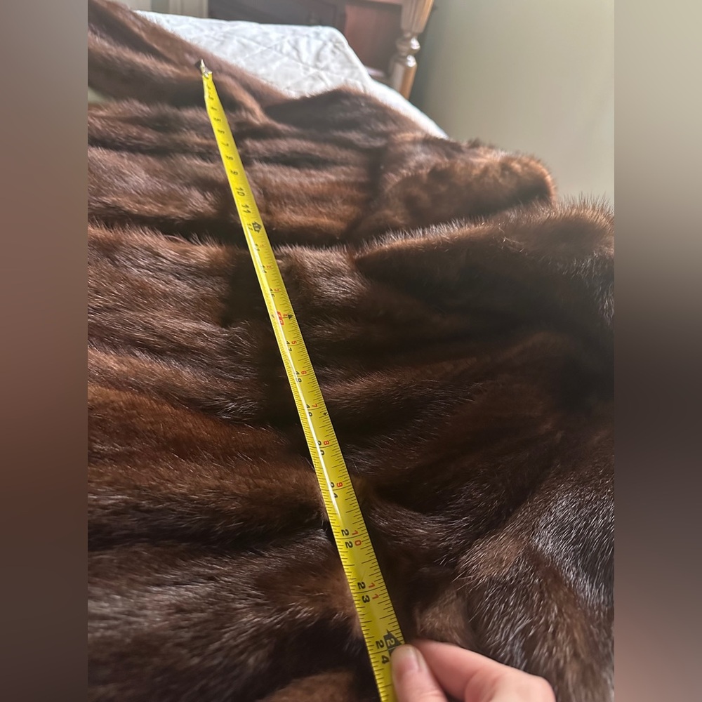 Custom Vintage 1980s Mink Fur Coat - Picture 8 of 8